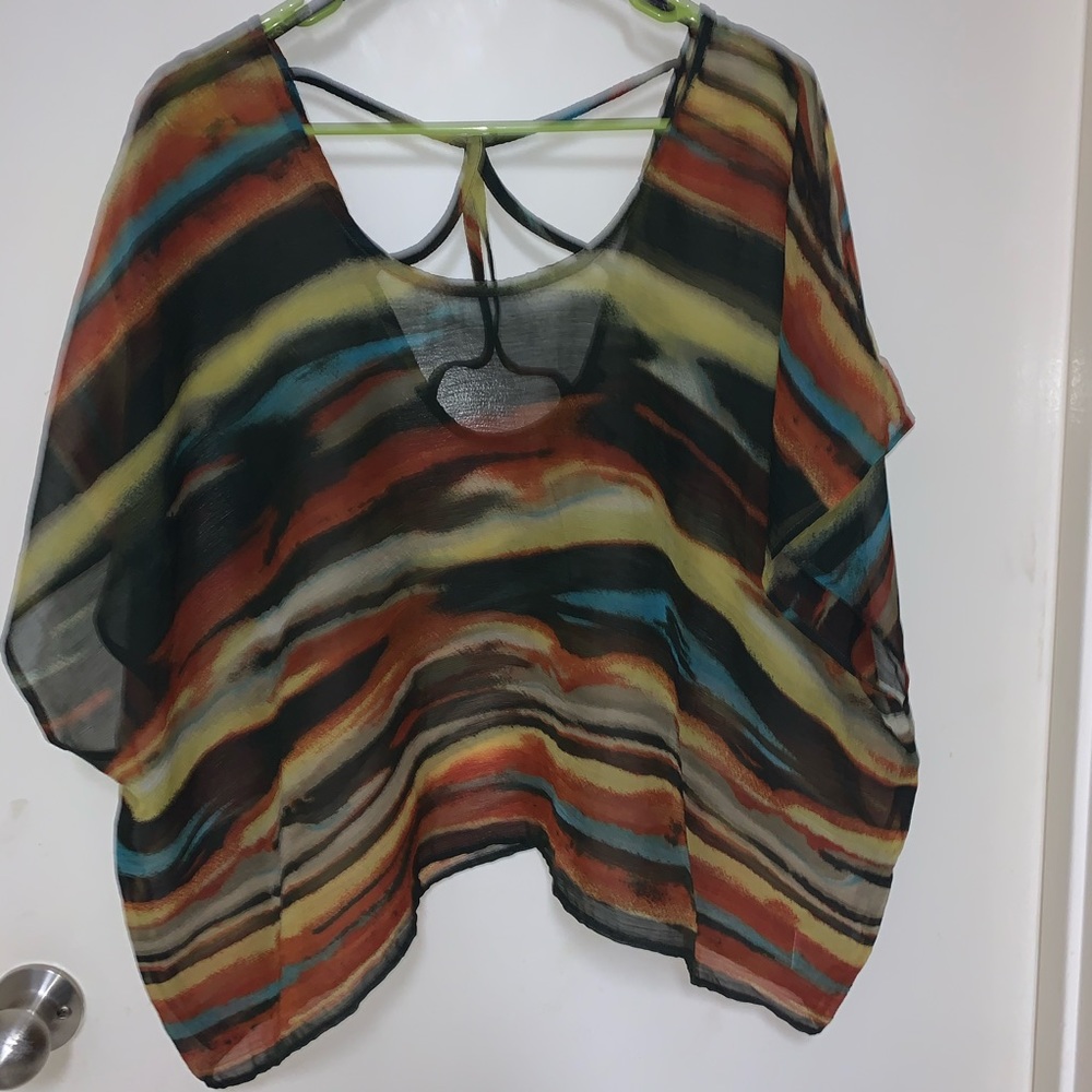 Jessica Simpson Sheer Kimono Tunic
